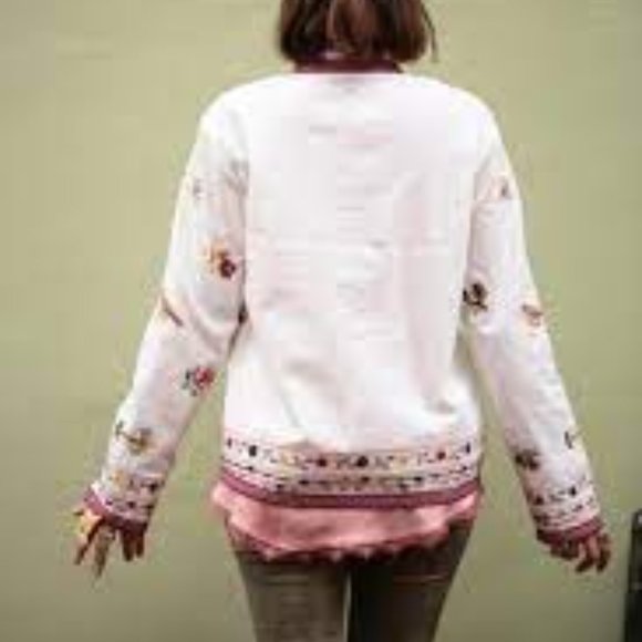 NWT Zara Women's Embroidered Kimono Cardigan Blouse Jacket Small S - Picture 3 of 9